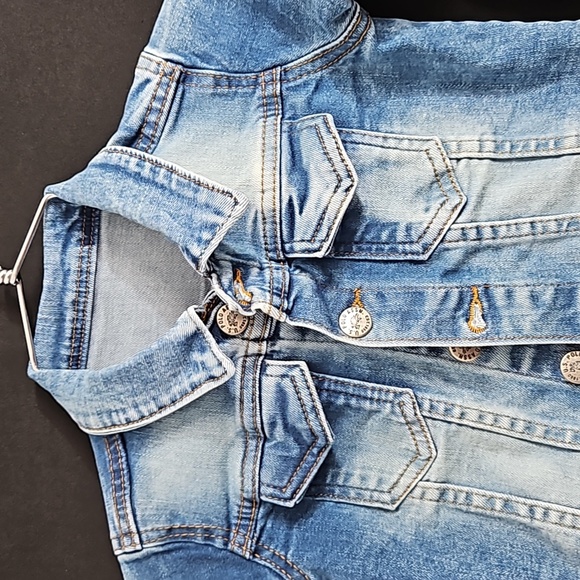 U.S.POLO JEANS ' JEAN JACKET UNISEX  SIZE 3/4 KIDS - Picture 8 of 8